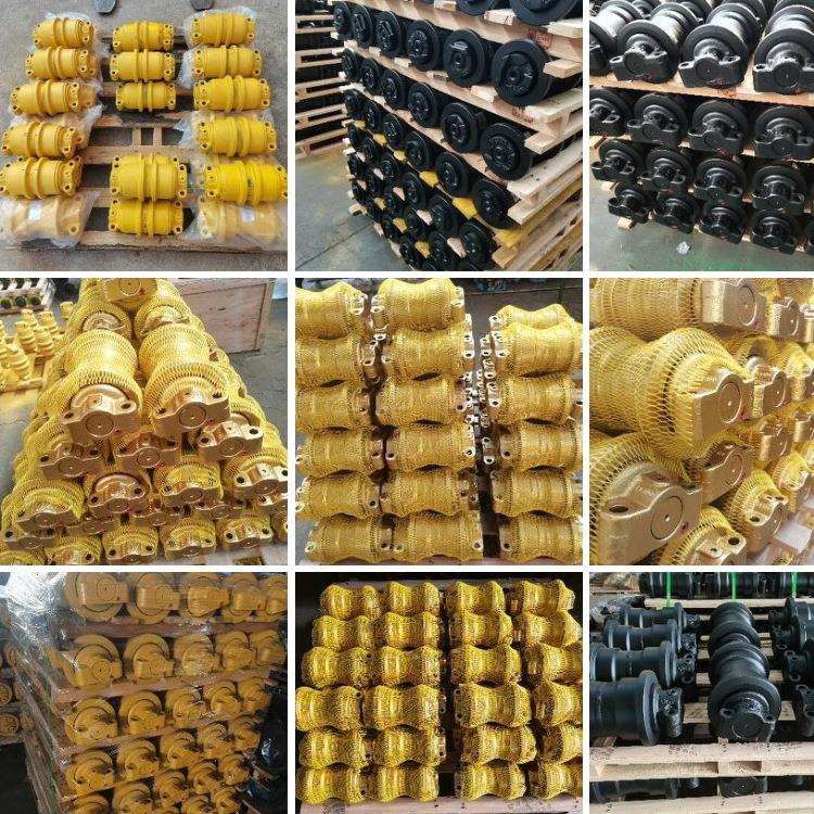 挖掘机底盘配件神钢SK210-6承重轮液压油缸护链千秋架连杆挖斗齿