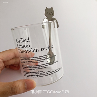 304不锈钢长柄咖啡圆勺搅拌勺子甜品蜂蜜勺小匙子圆头高颜值精致