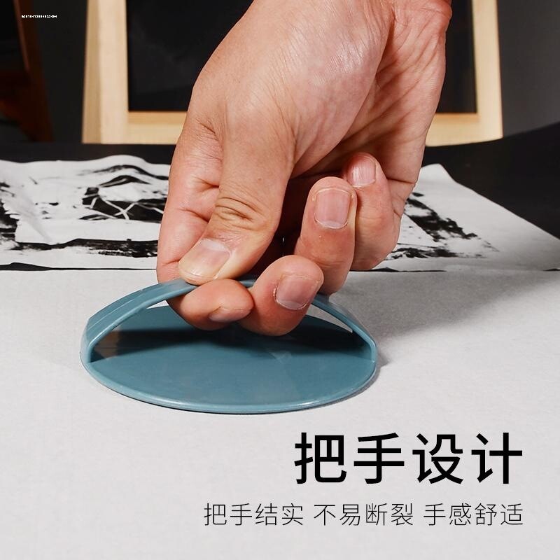 凸版画用磨拓 马莲木板画磨拓 版画拓印图片