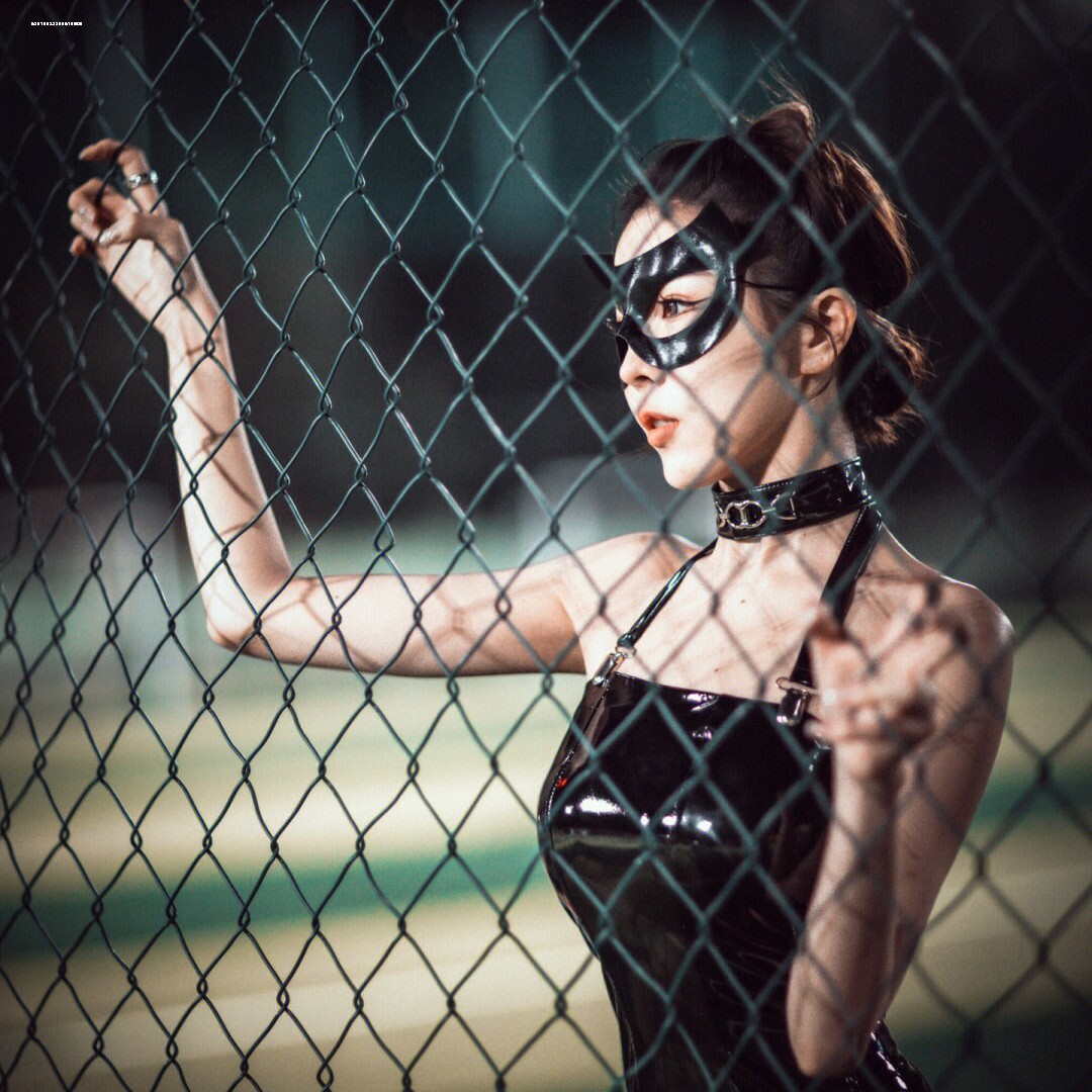 性感黑色眼罩万圣节假面舞会派对装扮猫女郎面具半脸cos面罩道具
