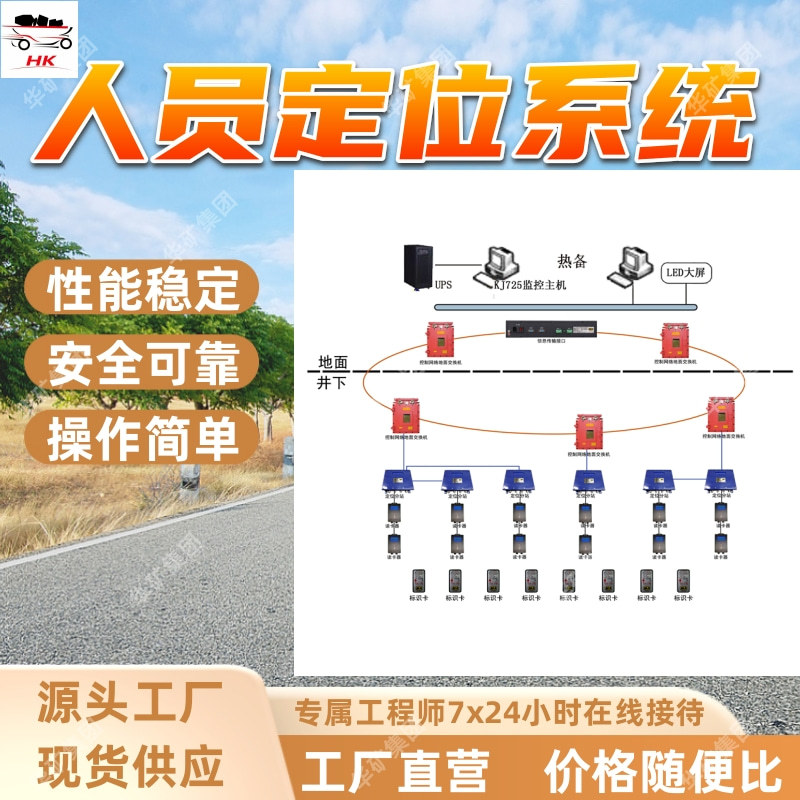 矿用人员定位系统 架构简单运行可靠 矿用人员定位系统