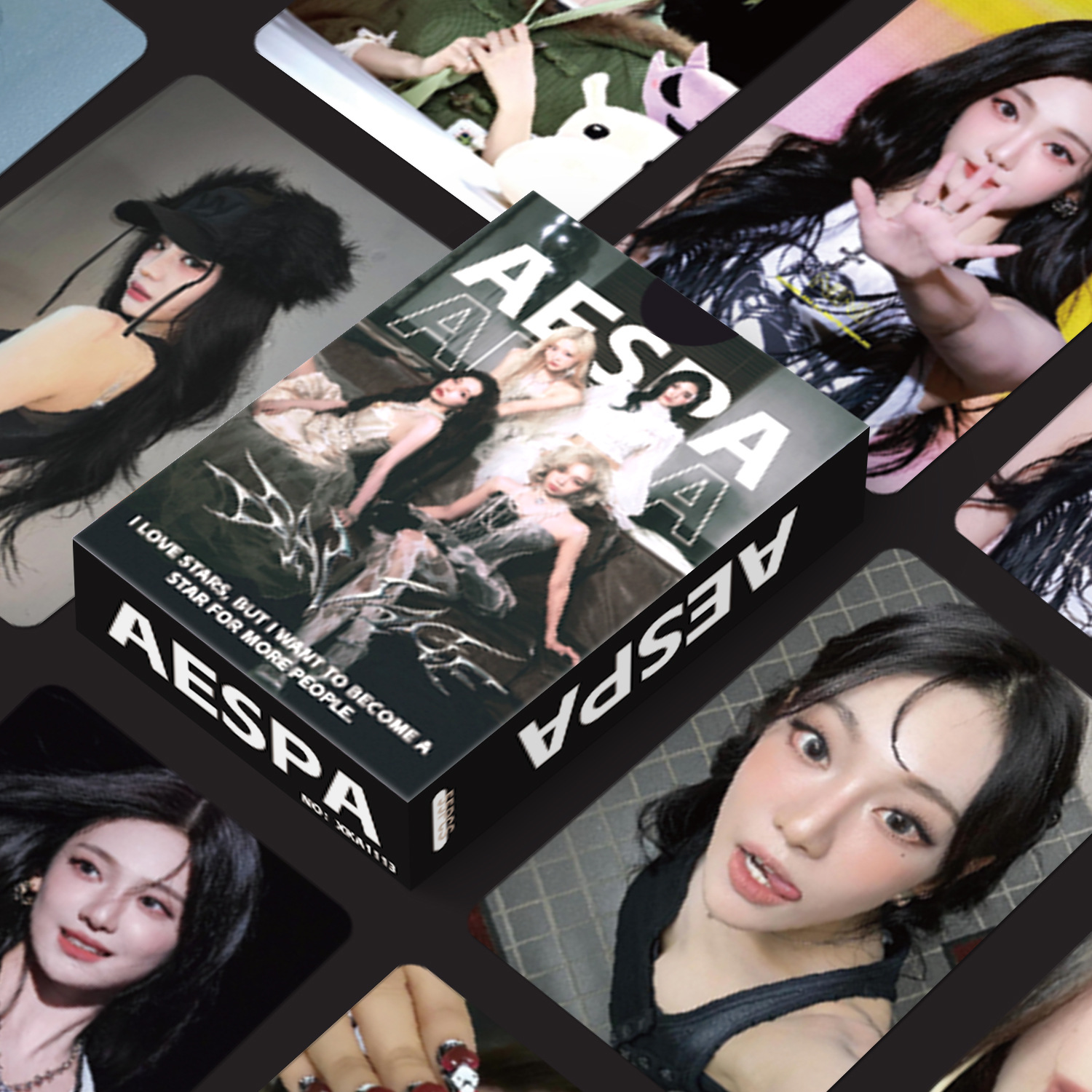 aespa镭射小卡55张全套周边