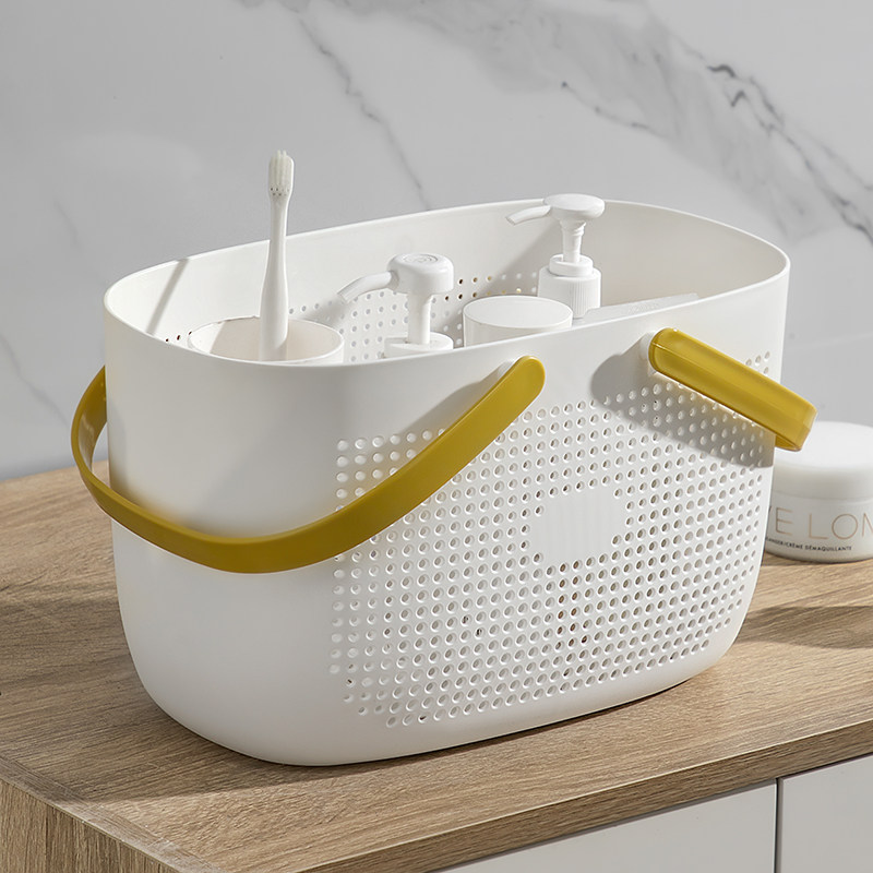 洗澡提篮浴筐收纳小篮子挂篮澡篮手提洗浴浴室学生宿舍洗漱拎篮