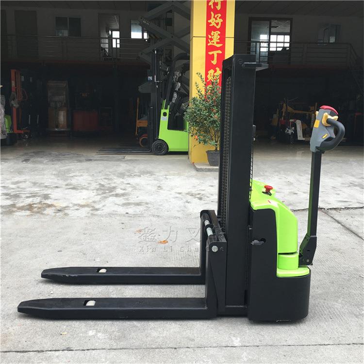 全电动液压堆高车步行电动叉车2.5米厂家装卸货