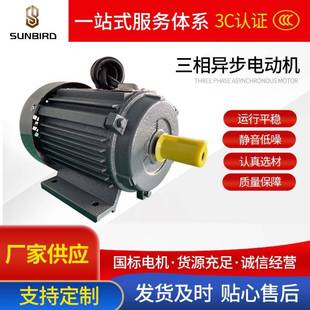 三相异步电动机带罩0.55/0.75/1.1/1.5/2.2/3W全铜负压风机电机