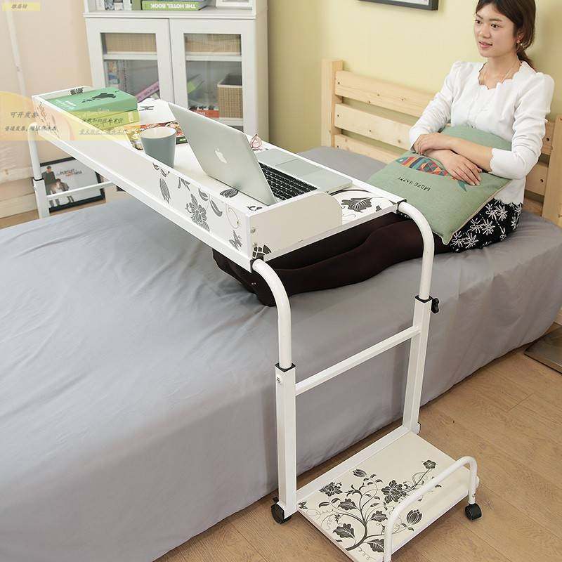 床上用双人电脑桌 跨床上笔记本电脑桌 护理桌餐桌无缝床边台式桌