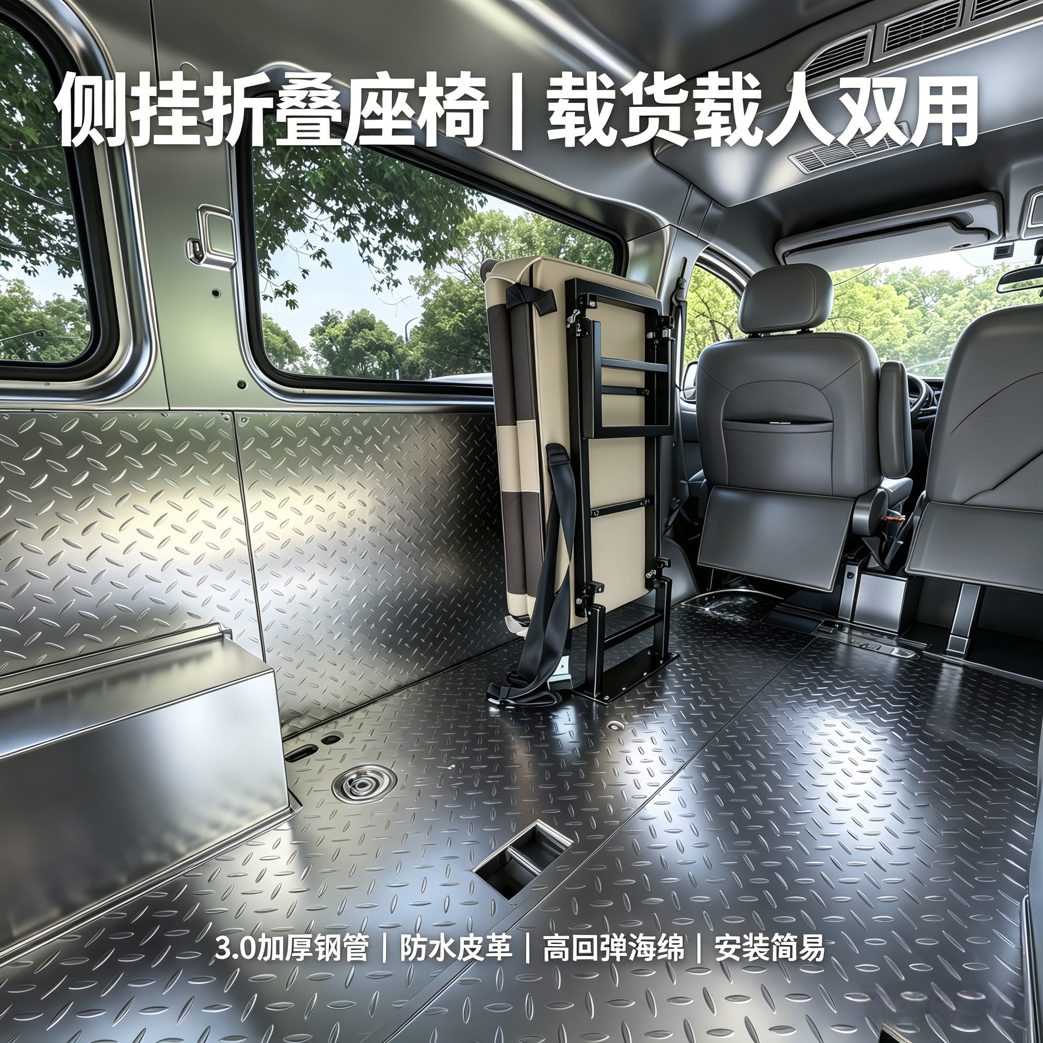 瑞驰ec75加厚侧挂折叠座椅百搭