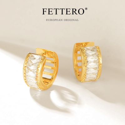 气质高级感锆石耳环时尚耳圈