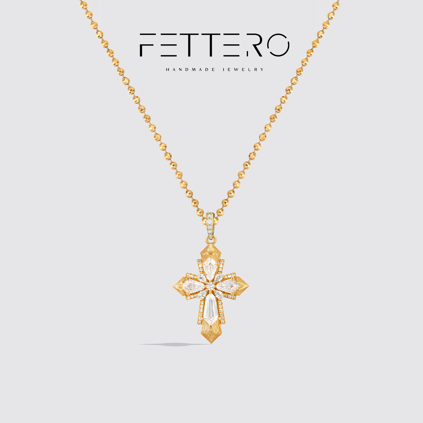 fettero原创锁骨链独特气质高级十字架项链轻奢小众颈链