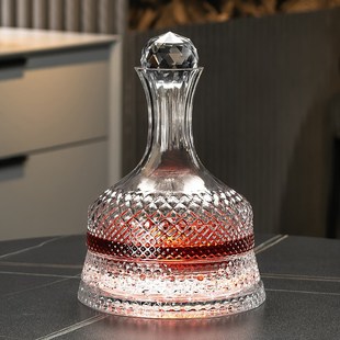 高端快速分酒扎壶高级感摇摇水晶葡萄酒瓶 旋转醒酒器红酒家用套装