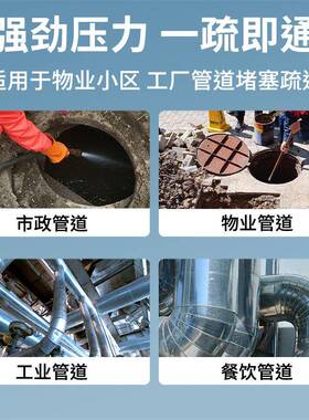 下鼎洁盛世压管道机疏通机汽油高水清AWB压洗机泵水道小区酒店冲