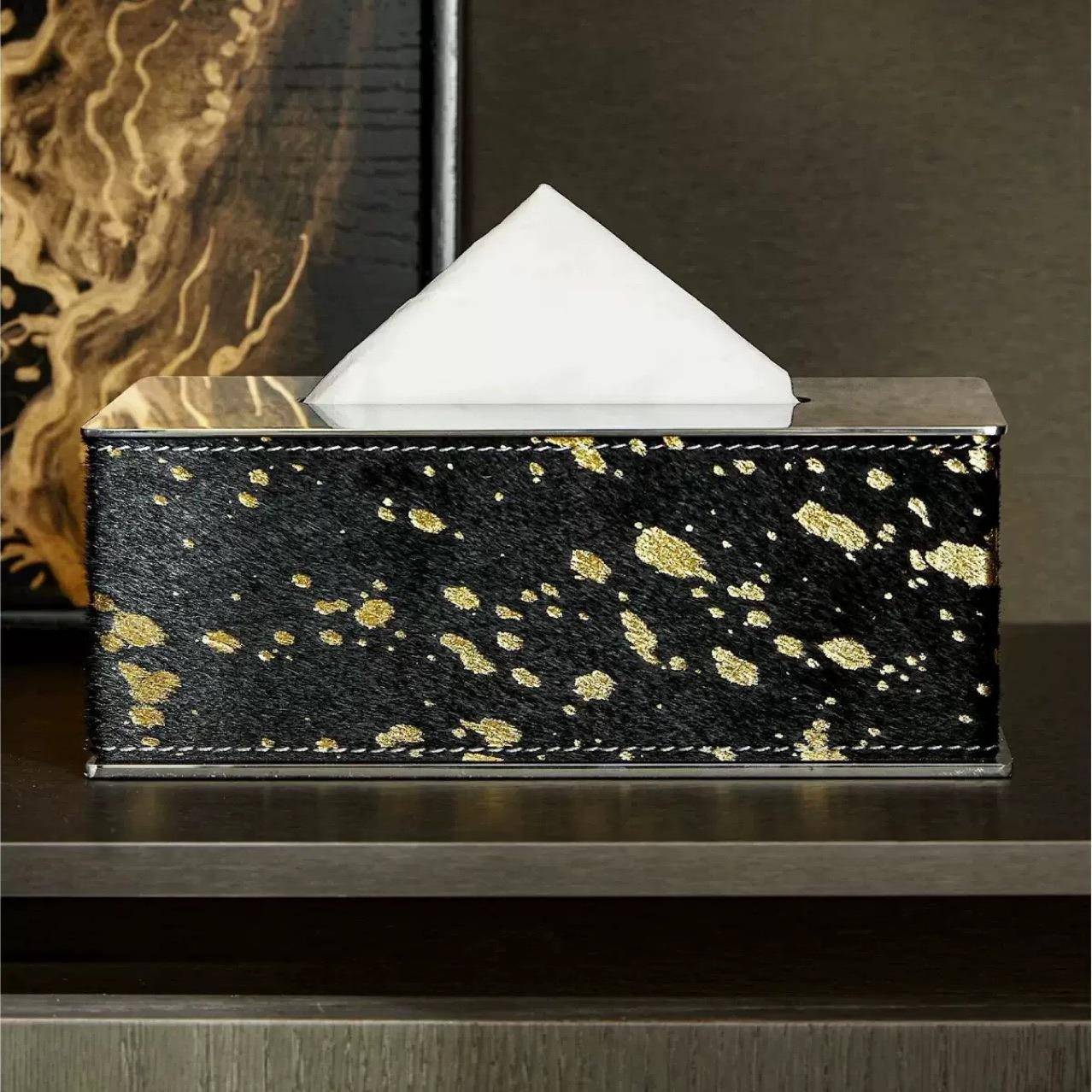 奢轻样板间酒店商用桌面餐巾抽功纸盒客巾GT-F151厅高档纸盒装饰