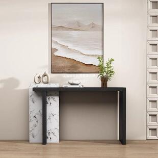 法式轻奢实木玄关桌中关古玄台过端景台装客厅走廊道饰靠墙玄SNR