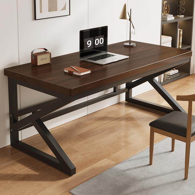 实木电脑桌台式双人简约现代桌子用家书桌长条桌作子k型腿加公电,住宅家具,电脑桌,淘宝优惠券,粉丝福利购,淘宝优惠卷