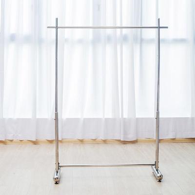 装店女展示架男货架不锈落地式挂衣架陈见描述列中服岛单杠移动带