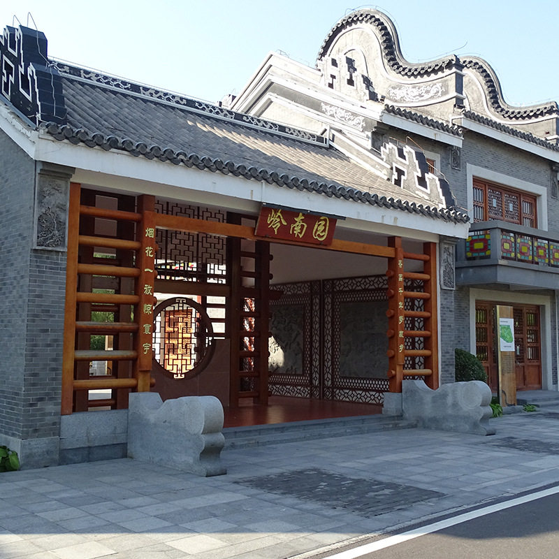 岭南西关风情老广州骑楼西关大屋趟栊门广式仿古美人复古满洲窗