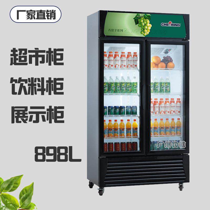 展示柜双门展示柜商店用TXJ便利保双门展示料柜超市饮鲜陈列柜