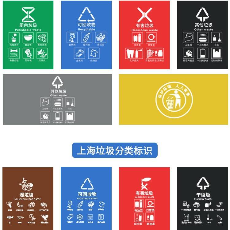 户外垃圾桶物业商用餐饮大号干湿分类240升8环卫容量箱 袋 特120L