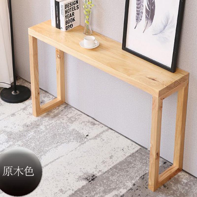 新中式玄关墙桌实木长条窄桌边桌过道案条几供桌条103关玄台玄关