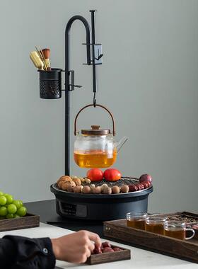 20装25新款玻套煮茶炉套装家用室内全套电陶炉烤火炉RCF茶具套全