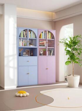 新款钢制地落书架绘儿童家用本架阅读童区组合书柜VRK儿幼儿园格