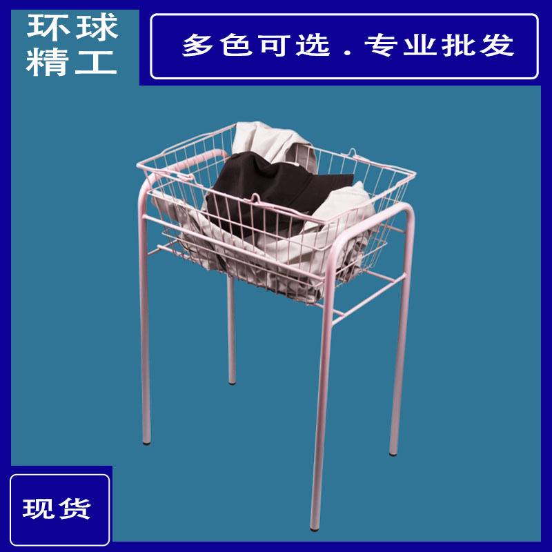 商超店用手提小购物篮底座托架支架购物架落地式架子美妆店手提篮