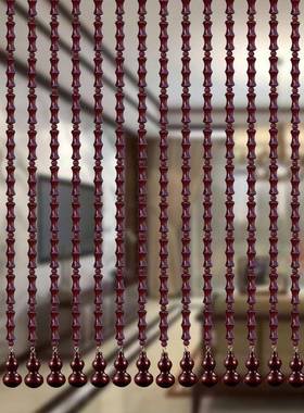 木全桃竹节帘风水帘桃木帘珠子家用门开运玄关客76358厅卫生间隔