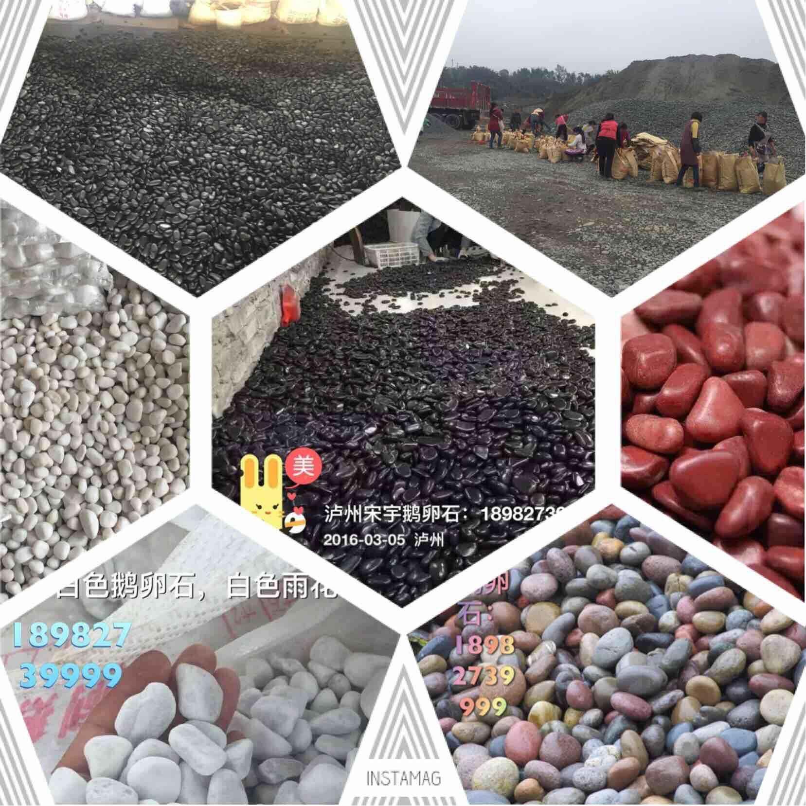 黄色变雨花石料鹅优卵石石英砾石鹅调卵石541优质公司质压器鹅卵