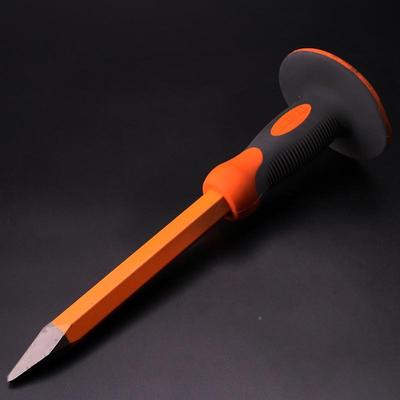 钢盾HEFIELDS08020WZN2双色胶柄水泥尖凿石F工凿水泥凿S子