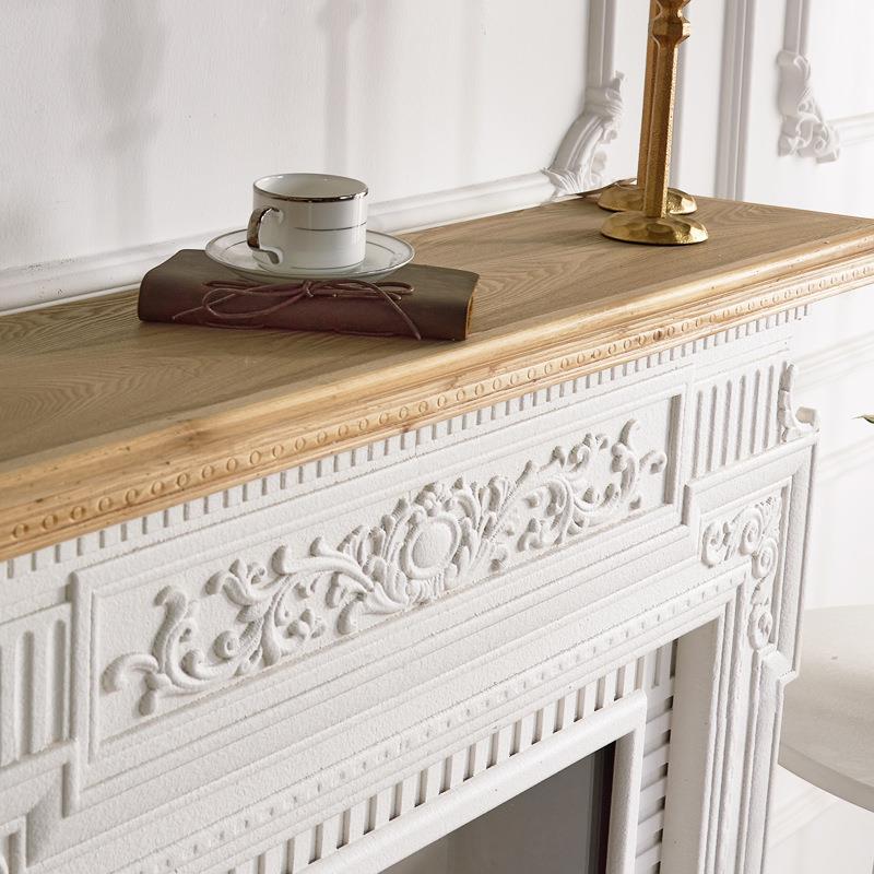 法式油风仿JVU真奶火炉饰木柴室内取暖器客厅靠装柜炉芯壁墙炉柜