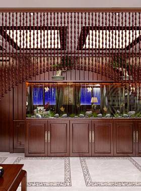 全桃木葫芦卧室门帘装饰客餐厅隔帘断帘ILY玄关厨房厕所厅打免孔