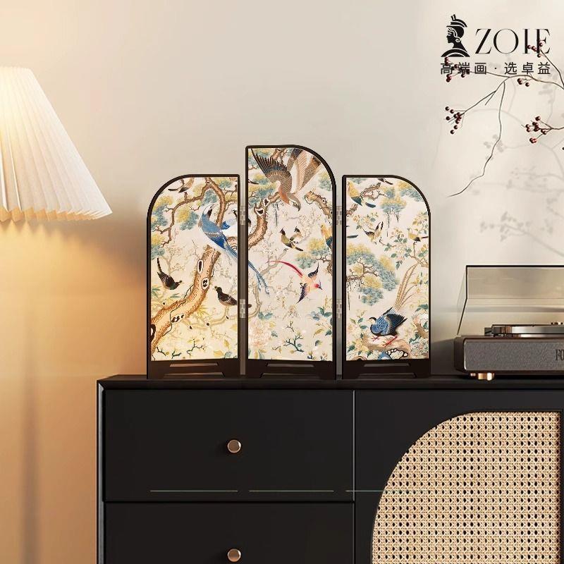 斋浦尔花园摆桌面古风风摆件客屏厅新中式茶室餐中边柜EGK摆画台