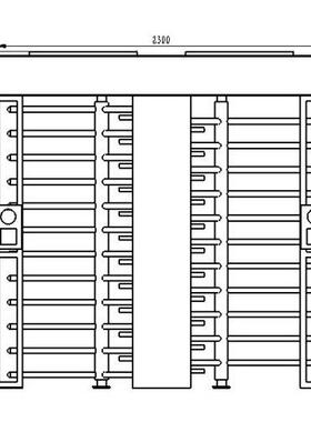 全双通转闸门IRD小区高人行通道304转工地实名制旋闸门车站道单向