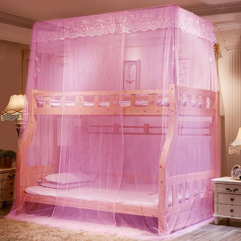 子床母蚊帐童1.2米1.35米1.儿5LLX24011米直梯双层高床上下铺一体