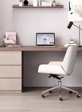 实家木书斗一体单人电脑桌用柜卧OZC室简约梳桌妆台学生学习桌办