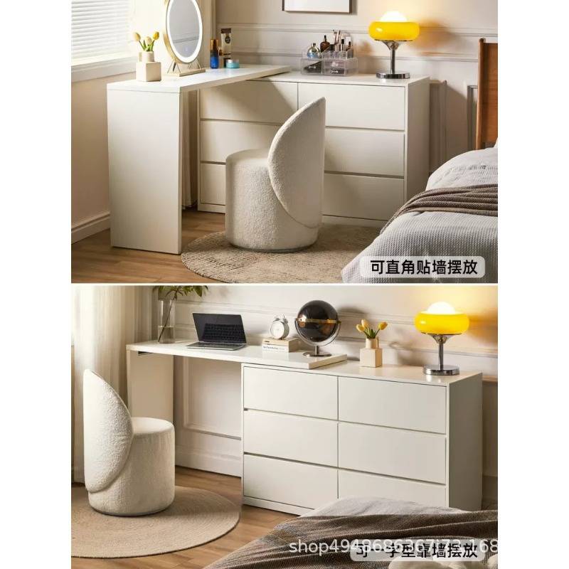 家用实木斗柜卧室梳妆台斗柜一体客厅边柜简约书桌床尾抽屉立柜子