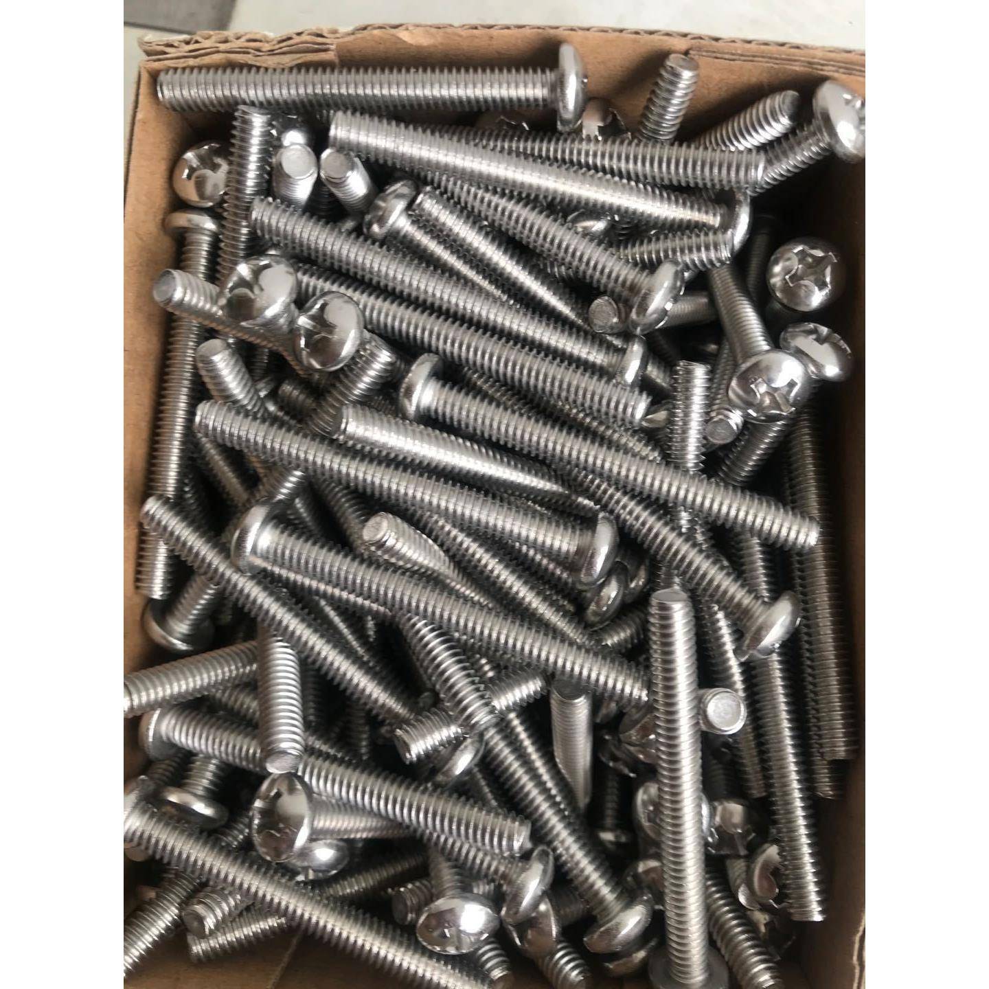 美头制304不N锈钢ASIB186.3P十字盘机螺钉12#-24.X2十字725盘头