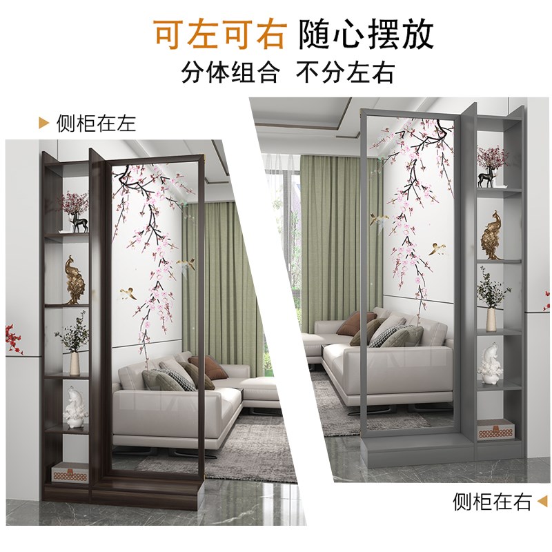 高档不挡光线 实木有屏风隔断客厅正对大门玄关柜新中式遮挡入户