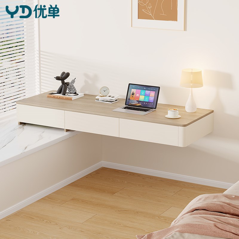 卧室半搭飘窗梳妆台书柜一体阳台储物柜窗边书桌抽屉柜定Y制2L52