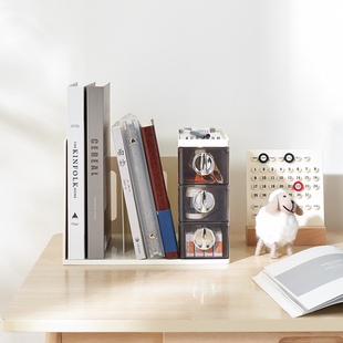 创意书立架多功能桌面收纳盒学生书桌文具整理盒简约办公室置物架