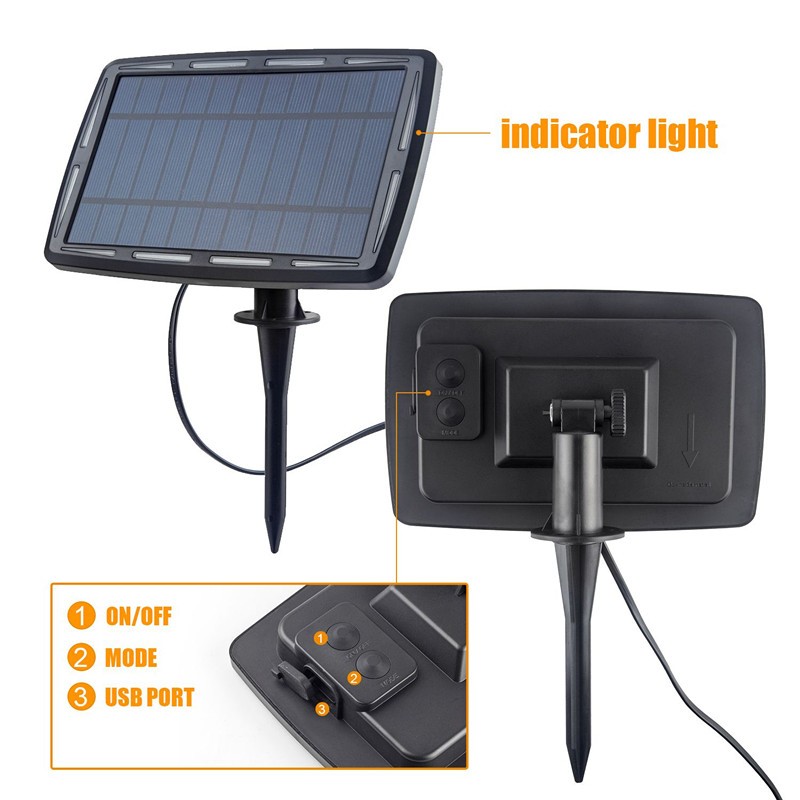 美式亚马逊S14复古太阳能LED灯串EE27节日花园露台庭院装饰小串灯