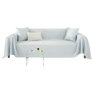 夏季冰丝沙发盖布巾2023新款防滑沙发坐垫子清凉感夏天款沙发套罩