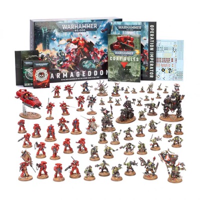 战锤40K11版大包 (英文版) 哈米吉多顿 星际战士 兽人 (顺丰到付)