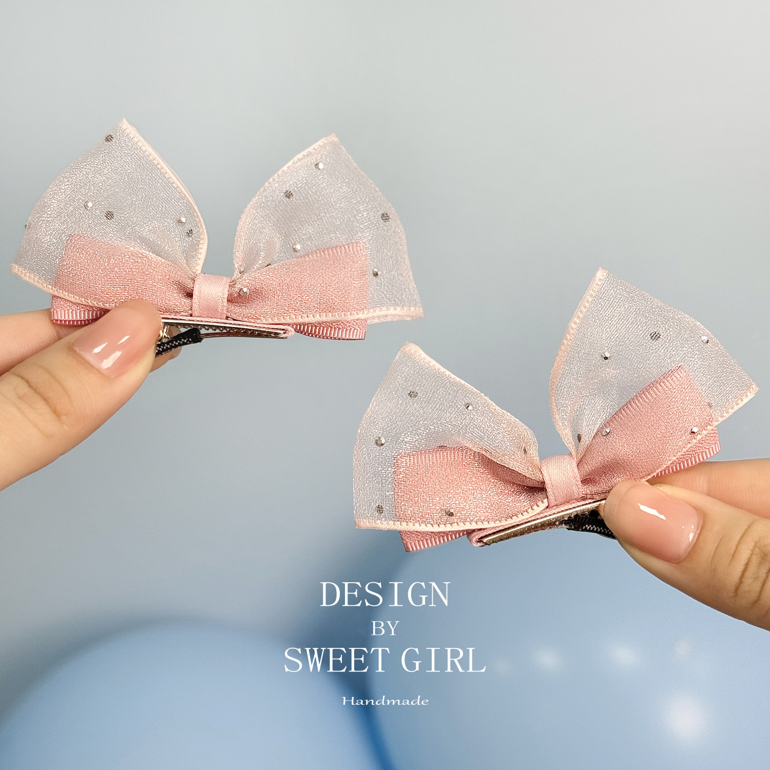 【3件8折】立体蝴蝶结儿童发夹女童顶夹头饰公主发饰2026春夏新款