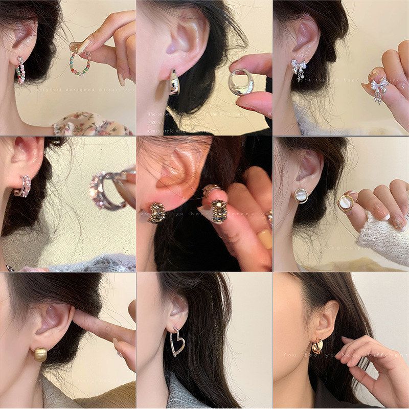 批发小众银针女925高级感锆石