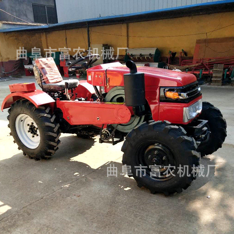 农用单缸四驱25马力28马力小型旋耕机 窄轮距旋地机