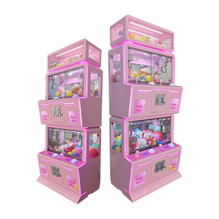 四人精品娃娃机电玩城投币抓糖果礼品小饰品双人游艺设备公仔机