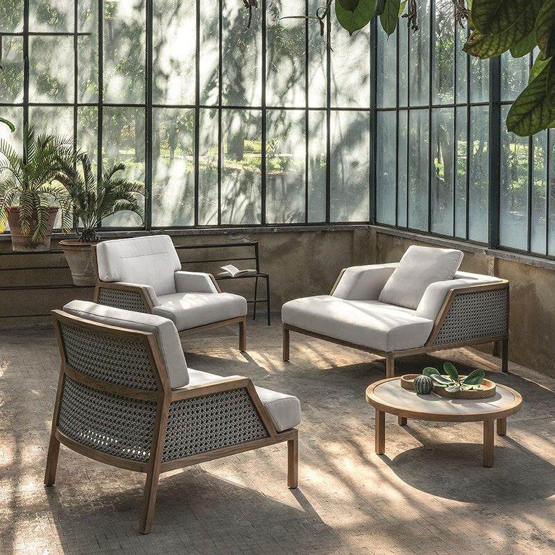 北欧户外高端藤沙发室外庭院花园阳台休闲沙发椅别墅酒店柚木茶几,住宅家具,藤/竹沙发,淘宝优惠券,粉丝福利购,淘宝优惠卷