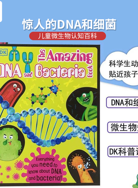 进口英文原版The Amazing dna and Bacteria book 惊人的DNA和细菌DK科普读物带你走进微小科学世界儿童科普读物 微生物知识