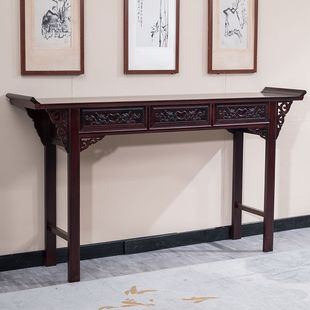 中堂条桌条案新中式实木供桌香案家用佛龛神台客厅八仙桌长款条几